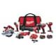 Milwaukee M18 18V Lithium-Ion Cordless Combo Tool Kit (6-Tool) with Two 3.0 Ah Batteries, 1 Charger, 1 Tool Bag 2696-26