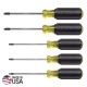 Klein Tools Screwdriver Set, TORX Cushion Grip, 5-Piece 19555