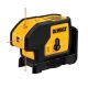 DEWALT 100 ft. Red Self-Leveling 3-Spot Laser Level with 4 AA Batteries and Case DW083K