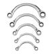 GEARWRENCH 72-Tooth 12-Point Metric Reversible Half Moon Double Box Ratcheting Wrench Set (5-Piece) 9850