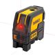 DEWALT 165 ft. Red Self-Leveling Cross-Line and Plumb Spot Laser Level with (3) AAA Batteries & Case DW0822