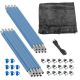 Upper Bounce Machrus Trampoline Enclosure Set for 15 ft. Round Frames, for 4 or 8 WShaped Legs Includes Net, Poles and Hardware Only UBES158