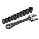 Crescent X6 3/8 in. Drive Pass-Thru Adjustable Wrench Set (11-Piece) CPTAW8