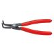 KNIPEX 6-1/2 in. 90 Degree Angled Internal Snap-Ring Precision Pliers 48 21 J21