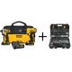DEWALT 20V MAX Lithium-Ion Cordless Combo Kit (2 Piece), Mechanics Tool Set (200 Piece), (2) 20V 1.3Ah Batteries, and Charger DCK240C2DWMT75000