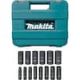 Makita 1/2 in. 6-Point Fractional Deep Impact Socket Set (14-Piece) A-96372