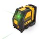 DEWALT 12V MAX Lithium-Ion 165 ft. Green Self-Leveling Cross-Line Laser Level with 2.0Ah Battery, Charger, and Case DW088LG-QU