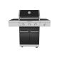 KitchenAid 3-Burner Propane Gas Grill in Black with Ceramic Sear Side Burner 720-0953