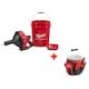 Milwaukee M12 12-Volt Lithium-Ion Cordless Drain Snake Kit with Bucket Organizer Bag 2571-21-48-22-8175