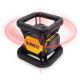 DEWALT 20V MAX Lithium-Ion 150 ft. Red Self-Leveling Rotary Laser Level with Detector, 2.0Ah Battery, Charger, and TSTAK Case DW074LR