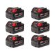 Milwaukee M18 18-Volt Lithium-Ion XC Extended Capacity Battery Pack 3.0Ah (6-Pack) 48-11-1822X6