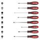 Milwaukee Phillips/Flat Head/Square Hex Drive Screwdriver Set with Tri-Lobe Handle (8-Piece) 48-22-2718
