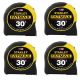 Stanley FATMAX 30 ft. x 1-1/4 in. Tape Measure (4 Pack) 33-730CP