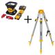 DEWALT 20V MAX Lithium-Ion Red Rotary Red Laser Level, TSTAK Storage Case, and Tripod with 20V 2Ah Battery and Charger DW074LRCS