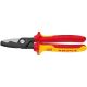 KNIPEX 8 in. 1000-Volt Insulated Cable Shears with Comfort Grip Handles 95 18 200 SBA