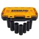DEWALT 1/2 in. Drive SAE Deep Impact Socket Set (7-Piece) DWMT74736