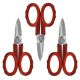 Jameson Fiber Optic Insulated Electricians Scissors, 5-1/2 in. (3-Pack) 32-60-3PK
