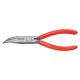 KNIPEX 6-1/4 in. Angled Long Nose Pliers with Cutter 25 21 160