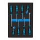 Capri Tools Kontour Screwdriver Set with the Mechanic's Tray (8-Piece) 25000-SS8KMT