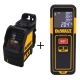 DEWALT Cross Line Green Laser Level with Bonus 65 ft. Laser Distance Measurer DW088CGw065E