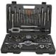 Drill America 1/4 in. - 1 in. Carbon Steel NC and NF Tap and Die Set (45-Piece) DWT45PC-SET