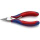 KNIPEX 4-1/2 in. Electronics Pliers-Round Tips with Comfort Grip 35 32 115