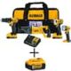 DEWALT 20-Volt MAX Lithium-Ion Cordless Combo Kit (4-Tool) with Bonus 5.0Ah Premium Li-Ion Battery Pack DCK420D2WDCB205