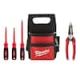 Milwaukee Electrician's Hand Tool Set With Tool Pouch (5-Piece) 48-22-8111-48-22-2202-48-22-3079