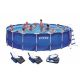 Intex 18 ft. x 48 in. Deep Round Metal Frame Above Ground Swimming Pool with 1500 GFCI Pump 28253EH + 2 x 58868EP + 58821EP