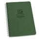 Rite in the Rain Weatherproof 4.625 in. x 7 in. Side Spiral Notebook Cover in Green (3-Pack) 973L3