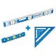 Empire 24 in. Aluminum Magnetic I-Beam Level with Aluminum Rafter Square and Torpedo Level 500M.24-e2994-587-24