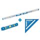 Empire 48 in. Aluminum Magnetic I-Beam Level with Aluminum Rafter Square and Torpedo Level 500M.48-e2994-587-24