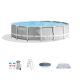 Intex 14 ft. x 42 in. Prism Frame Above Ground Swimming Pool Set with Filter 26719EH