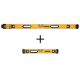 DEWALT 48 in. Magnetic Box Beam Level and 24 in. Magnetic Heavy-Duty Box Beam Level DWHT43049W43025
