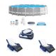 Intex Prism Above Ground Pool with Inflatable Loungers and Cooler Float (2-Pack) 26731EH + 2 x 58868EP + 58821EP