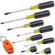 Klein Tools Screwdriver Set Plus Magnetizer, Cushion-Grip, 8-Piece 85148
