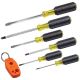 Klein Tools Screwdriver Set Plus Magnetizer, Cushion-Grip, 6-Piece 85146