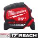 Milwaukee 25 ft. x 1-5/16 in. Wide Blade Magnetic Tape Measure with 17 ft. Reach 48-22-0225M