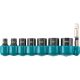 Makita ImpactXPS 1/4 in. Drive 6-Point SAE Impact Socket Set with Standard Socket Adapter (8-Piece) E-01703