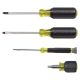 Klein Tools Screwdriver Set, Multi Application, Phillips, Flathead, 4-Piece MPZ00073R