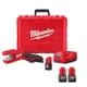 Milwaukee M12 12V Lithium-Ion Cordless Copper Tubing Cutter Kit with M12 1.5 Ah Battery Pack (2-Pack) 2471-21-48-11-2411