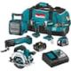 Makita 18-Volt LXT Lithium-Ion Cordless 6-Piece Combo Kit (Driver-Drill/Impact Driver/Circular Saw/Multi-Tool/Radio/Light) 3.0A XT613X1