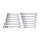 GEARWRENCH SAE/Metric 72-Tooth Flex Head Combination Ratcheting Wrench Tool Set (14-Piece) 85141