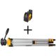 DEWALT 165 ft. Red Self-Leveling Cross-Line Laser Level Kit and Adjustable and Portable Laser Level Tripod DW088K-QUW0881T