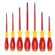 Wiha 7-Piece Insulated Soft Finish Screwdriver Set Includes Slotted, Phillips, Square Tip 32097
