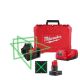 Milwaukee M12 12-Volt Lithium-Ion Cordless Green 250 ft. 3-Plane Laser Level Kit with One 4.0 Ah Battery, Charger and Case 3632-21