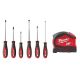 Milwaukee Hex Screwdriver Set (6-Piece) W/ 25 ft. Compact Auto Lock Tape Measure 48-22-2706-48-22-6825