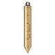 Crescent Lufkin 20 oz. Inage Solid Brass Cylindrical SAE/Metric Plumb Bob 590GMEN