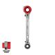 Milwaukee Lineman's 5 in1 Ratcheting Wrench with Milled Strike Face 48-22-9216M