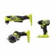 RYOBI ONE+ HP 18V Brushless Cordless Compact 3/8 in. Right Angle Drill, 3/8 in. Impact Wrench, and Cut-Off Tool (Tools Only) PSBRA02B-PSBIW01B-PSBCS02B